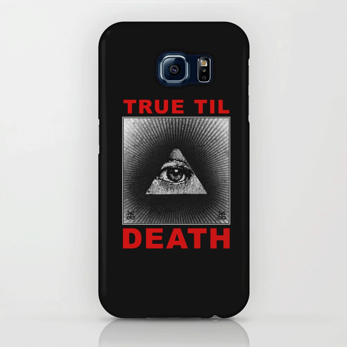All Seeing Eye Straight Edge phone case in black by STRAIGHTEDGEWORLDWIDE