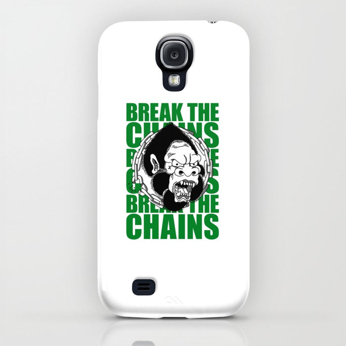 Break The Chains Gorilla Straight Edge white Samsung Galaxy phone case by STRAIGHTEDGEWORLDWIDE