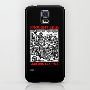 Straight Edge Phone Case in Black by STRAIGHTEDGEWORLDWIDE