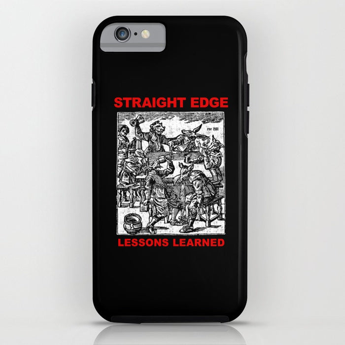 Straight Edge Phone Case in Black by STRAIGHTEDGEWORLDWIDE