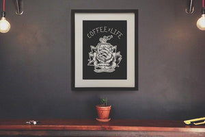 Coffee life art print