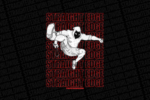 Punk Jump Straight Edge Print in Black by STRAIGHTEDGEWORLDWIDE