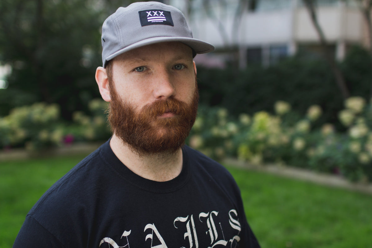 Straight Edge Flag 5Panel Hat in Gray STRAIGHTEDGEWORLDWIDE