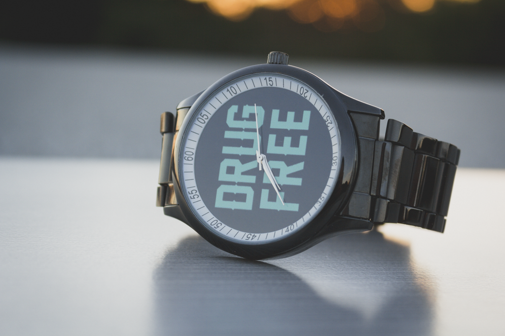 black stainless steel drug free Straight Edge watch in black by STRAIGHTEDGEWORLDWIDE