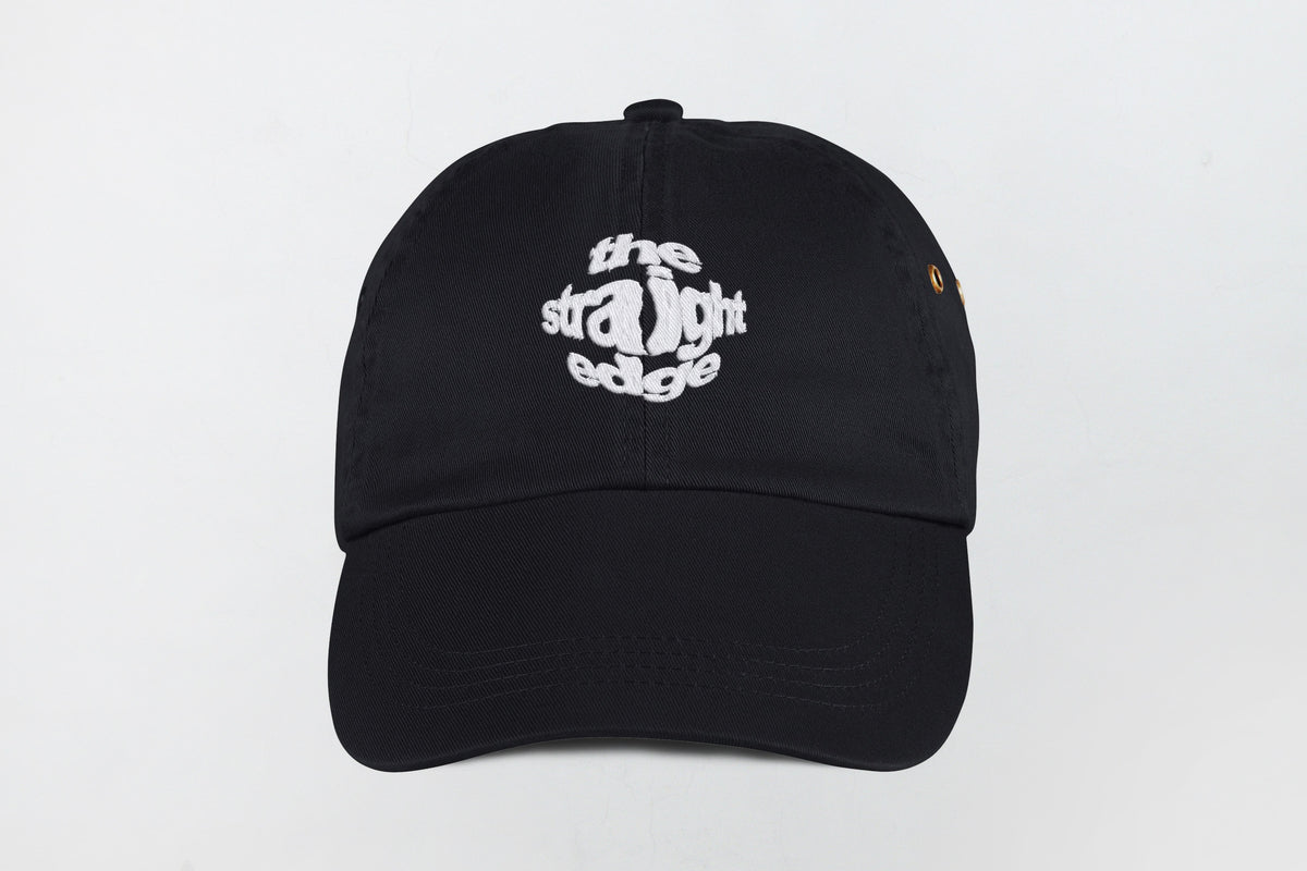 Straight Edge Dad Hat in Black – STRAIGHTEDGEWORLDWIDE