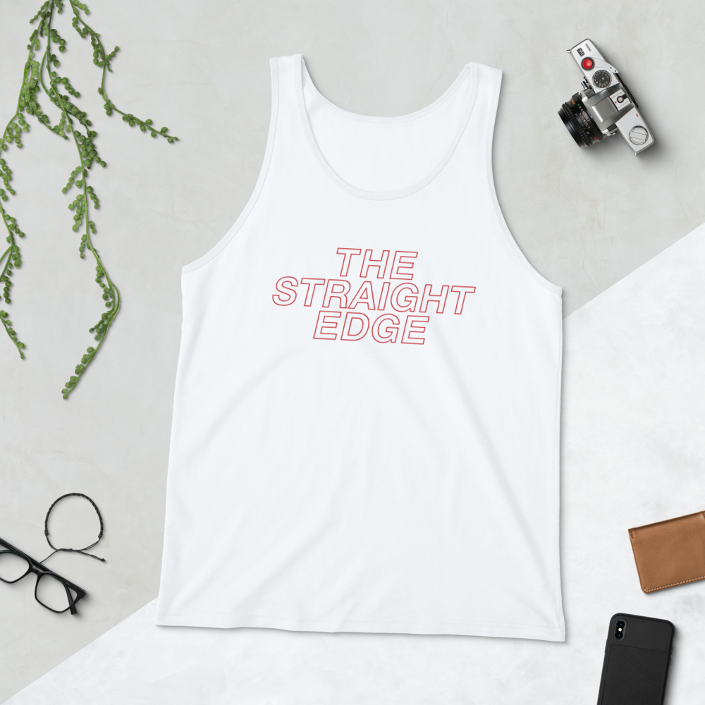 The Straight Edge drug free tank top in white by STRAIGHTEDGEWORLDWIDE