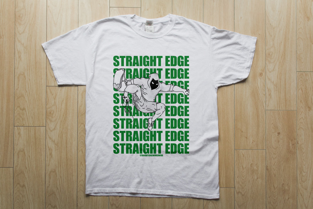 Hardcore Pride Straight Edge White Tee by STRAIGHTEDGEWORLDWIDE