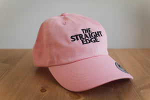 The Straight Edge strapback dad hat in pink