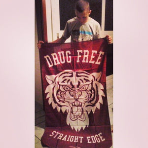 Drug Free Tiger Banner
